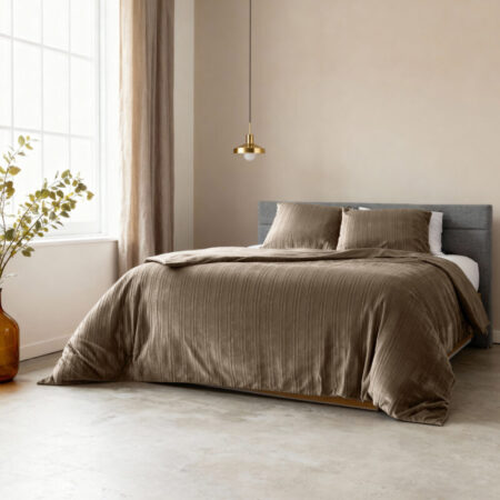 Sleeptime Velvet Lining Taupe 140 x 200/220 cm