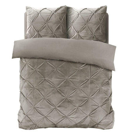 Sleeptime Velvet Pintuck Zand 140 x 200/220 cm
