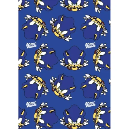 Sonic fleece plaid blauw 110 x 150 cm - polyester