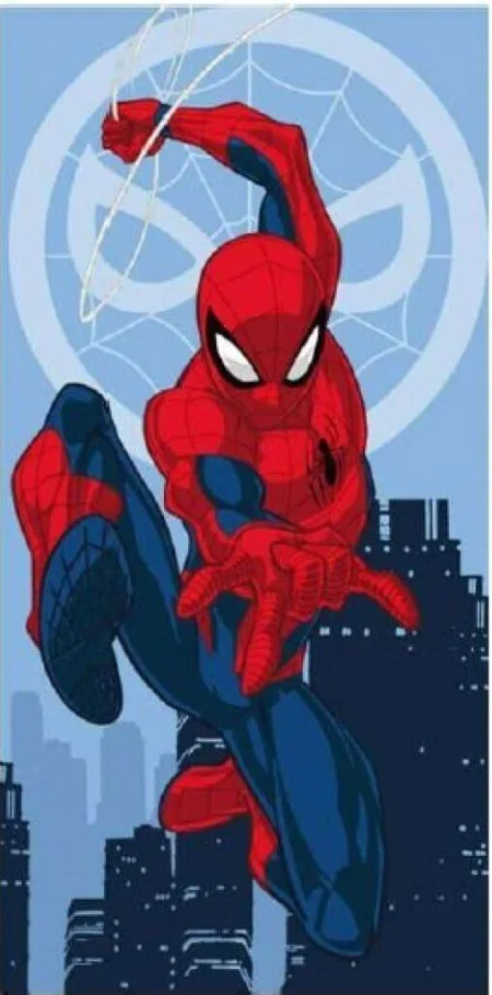 Spiderman handdoek shoot a web polyester 70 x 140 cm