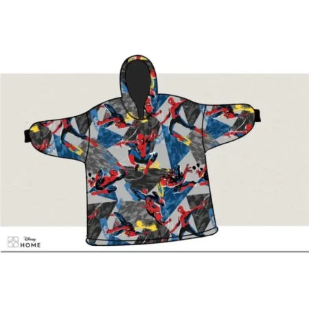 Spiderman hoodie poncho maat XS - L - polyester