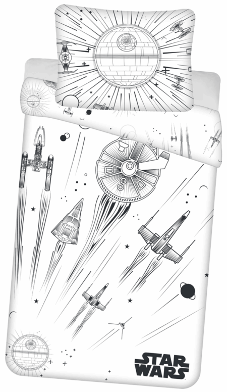 Star Wars Dekbedovertrek death star 140 x 200 cm - 70 x 90 cm - Katoen