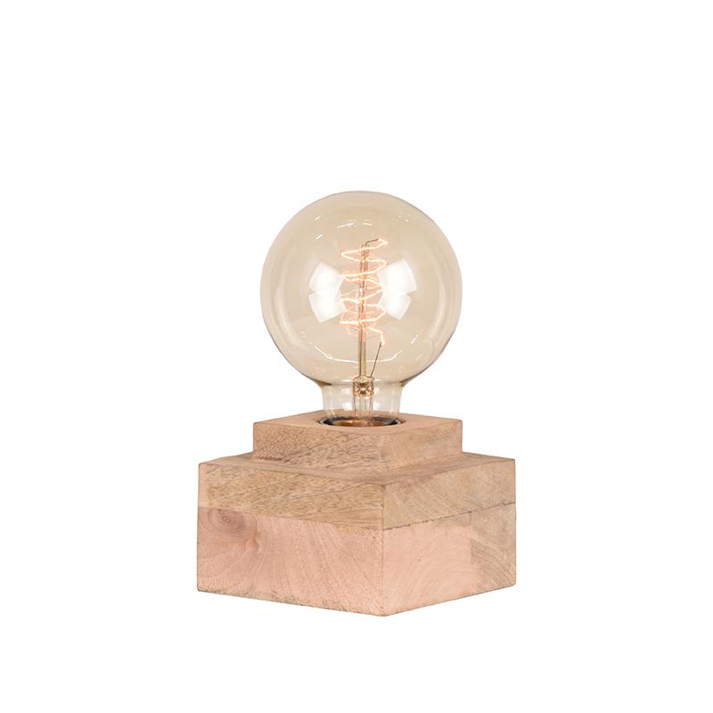 LABEL51 Tafellamp Block - Rough - Mangohout - Tafellamp