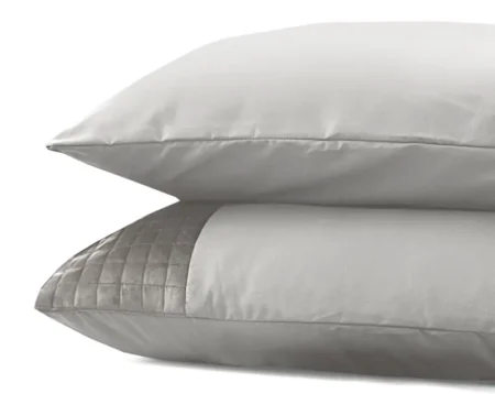 Velvet Band Sand/Grijs 2pack slopen Sand / Grey 60 x 70 cm