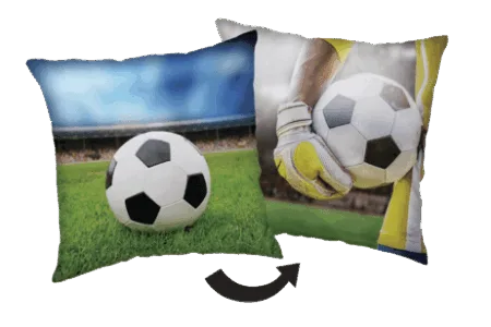Voetbal sierkussen 40 x 40 cm
