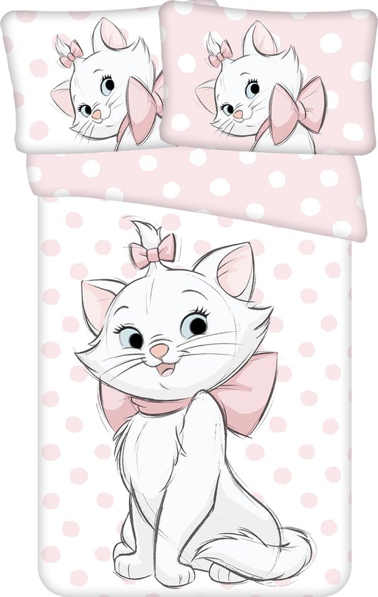 Disney Aristocats peuterdekbedovertrek Dots - 100 x 135 cm - Katoen