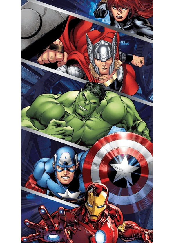 Marvel badhanddoek 70 x 140 cm - polyester