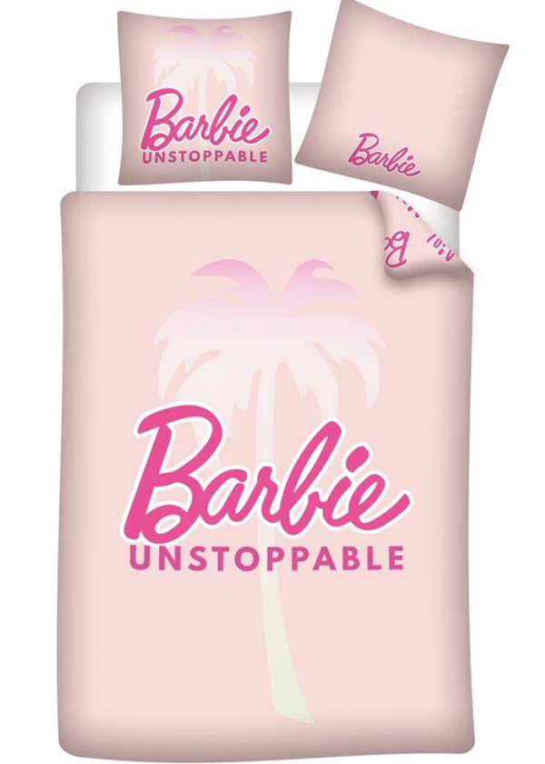 Barbie Dekbedovertrek Unstoppable polyester - 140 x 200 cm  63 x 63 cm