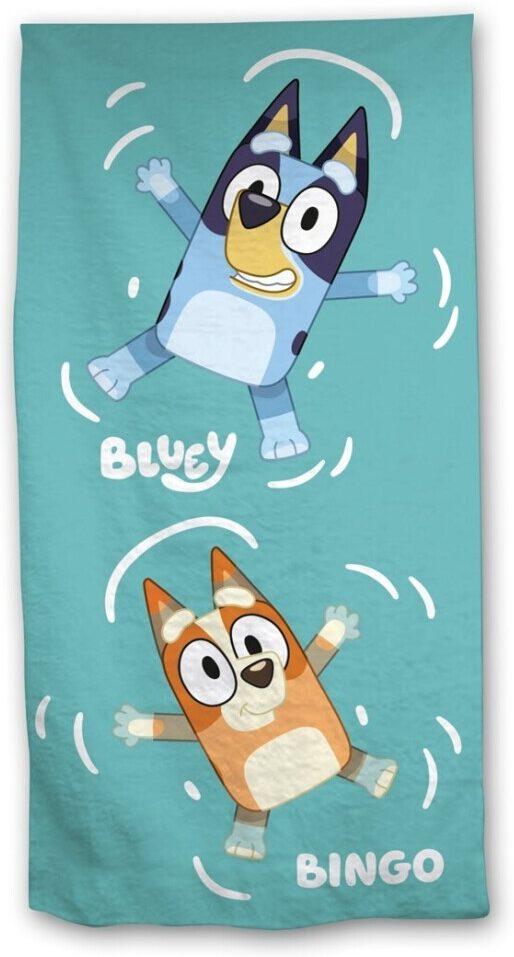 Bluey en bingo Strandlaken 70 x 140 cm blauw