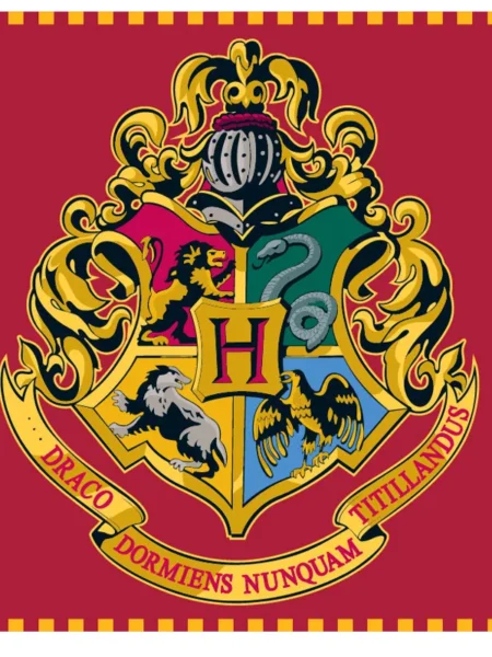 Harry Potter fleeceplaid dormiens rood 120x150cm