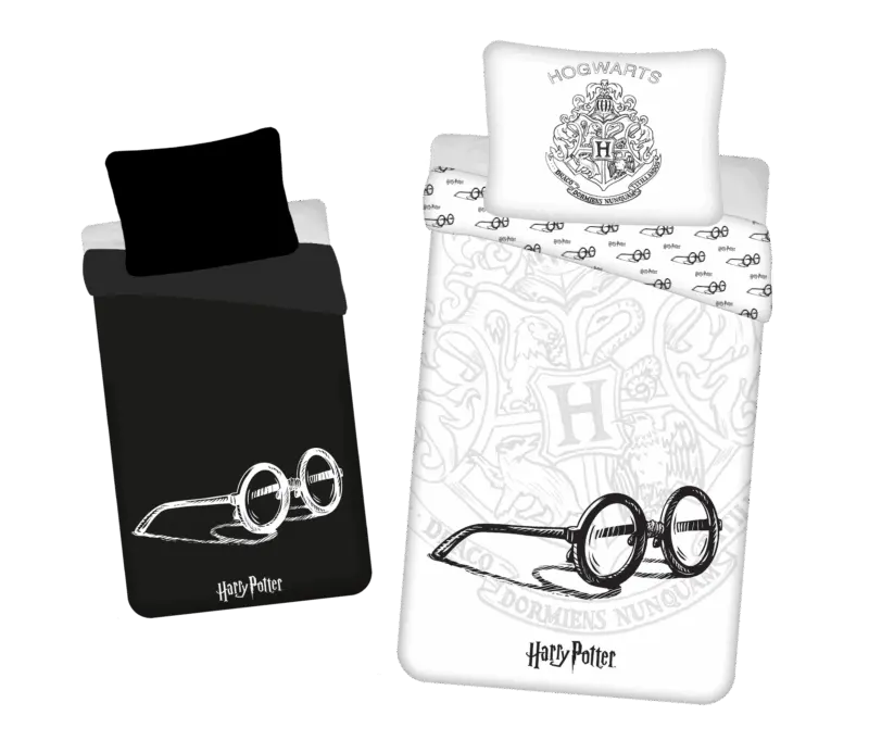 Harry Potter Dekbedovertrek Glasses glow in the dark - 140 x 200 cm - 70 x 90 cm