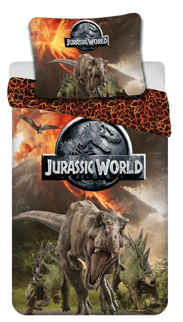 Jurassic World Dekbedovertrek Vulkaan  140 x 200 cm  - Polyester