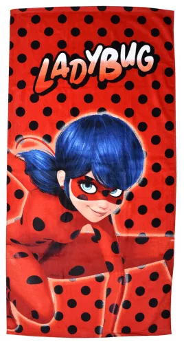 Ladybug Strandlaken Ready 70 x 140 cm rood