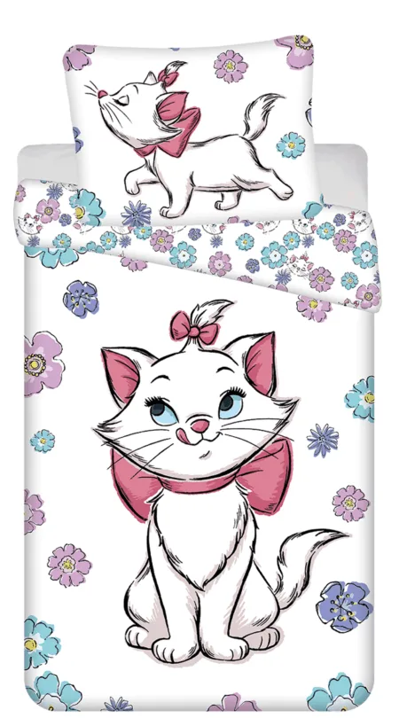 Disney Marie the Cat dekbedovertrek - 140 x 200 cm - Katoen