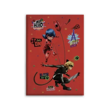 Miraculous  Polar Fleece plaid rood 100 x 140 cm