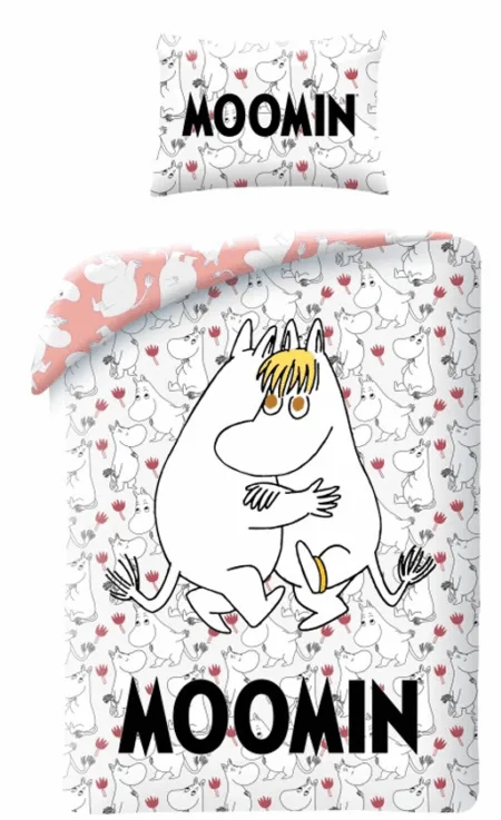 Moomin Dekbedovertrek hugs 140 x 200 cm (50 x 70 cm)