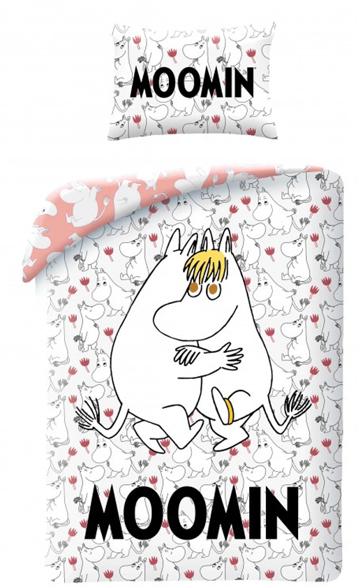 Moomin Dekbedovertrek hugs 140 x 200 cm (50 x 70 cm)