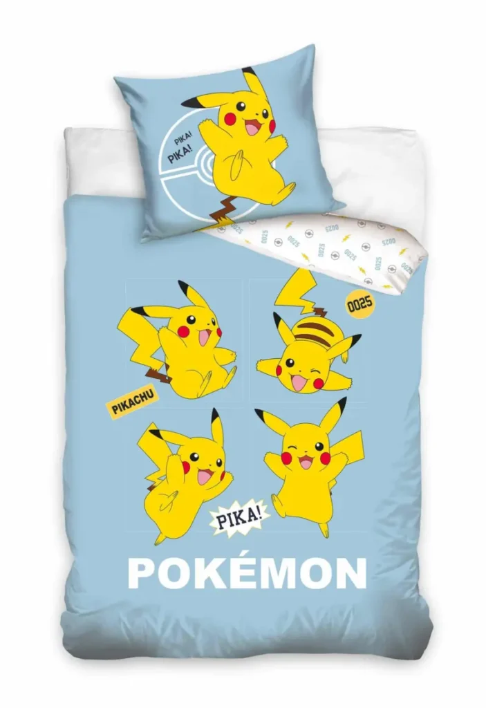 Pikachu Dekbedovertrek  Pika- 140 x 200 cm - 70 x 90 cm