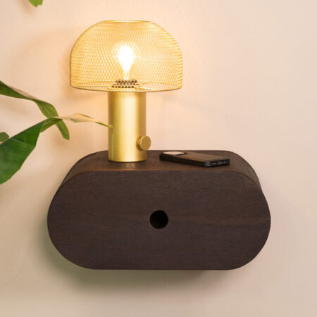 LABEL51 Wanddecoratie Rise - Espresso - Mangohout - 45 cm