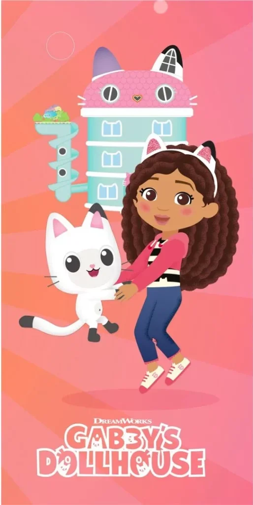 Gabby's Dollhouse handdoek  70 x 140 cm polyester