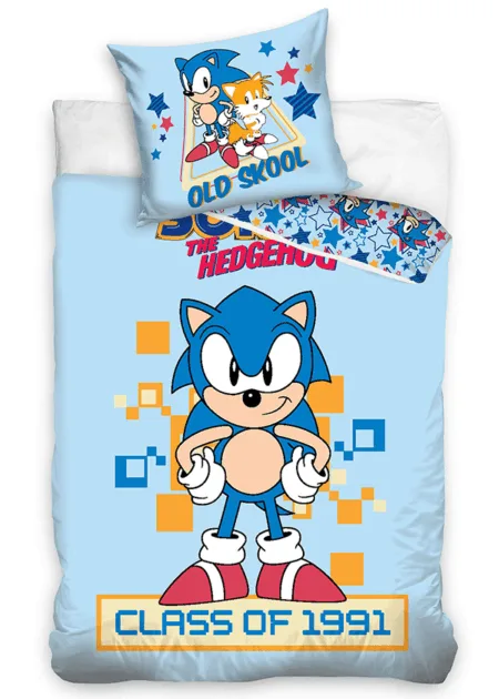 Sonic Dekbedovertrek Class of 1991 - 140 x 200 cm - 60 x 70 cm