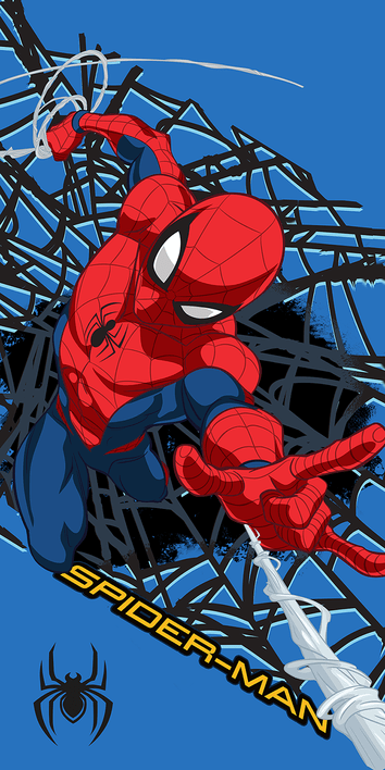 Spiderman handdoek Web Shot 70 x 140 cm polyester - pre order