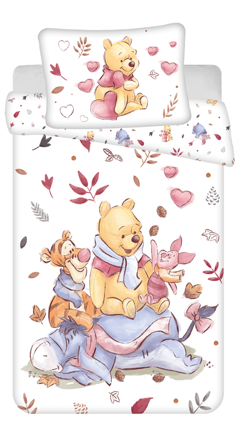 Winnie The Pooh peuterdekbedovertrek 100 x 135 cm - Katoen