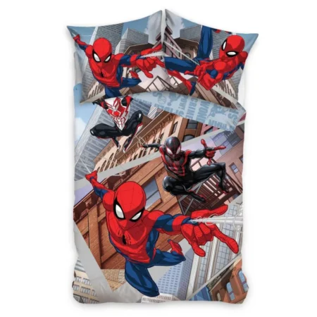 SpiderMan Dekbedovertrek Swing 140 x 200 cm - 70 x 90 cm (katoen)