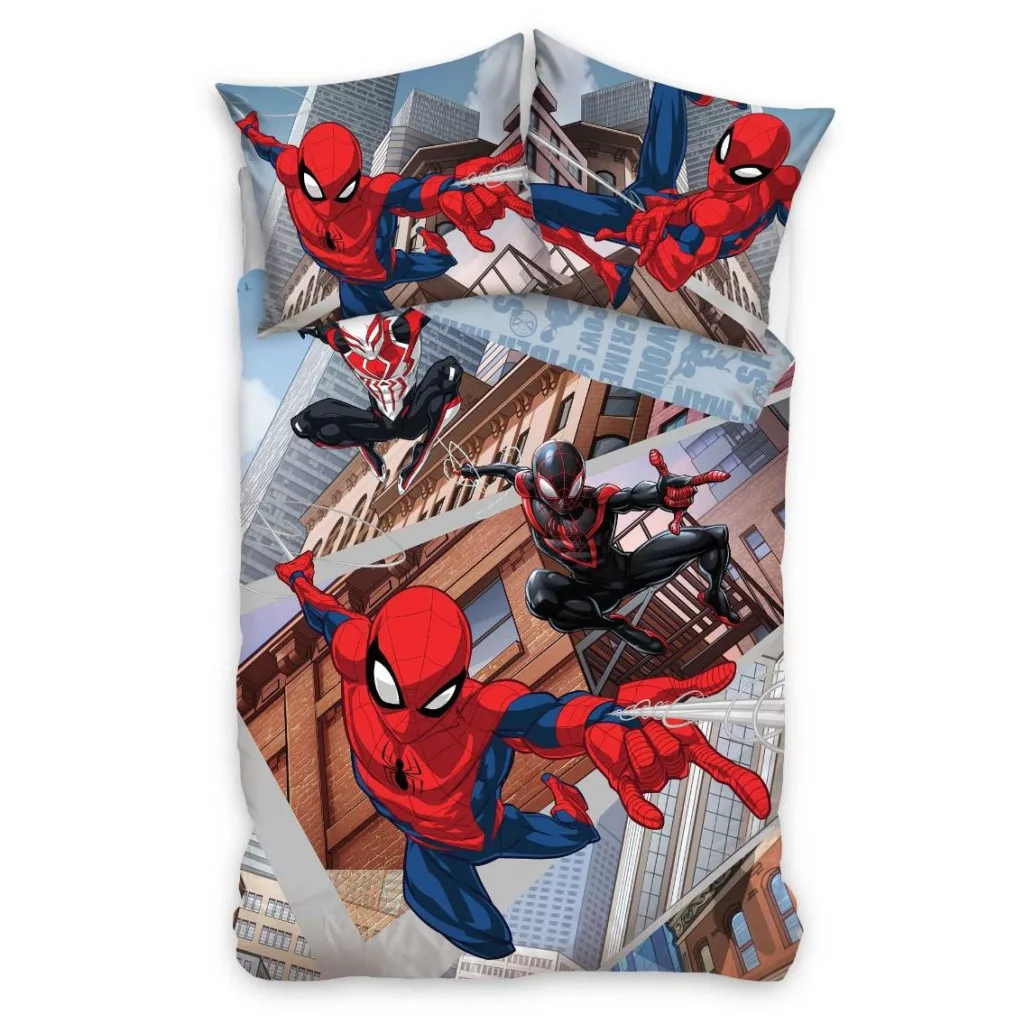 SpiderMan Dekbedovertrek Swing 140 x 200 cm - 70 x 90 cm (katoen)