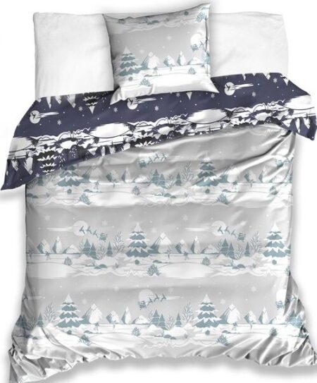 Christmas Snow dekbedovertrek 140 x 200 cm - katoen