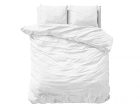 Primaviera Deluxe Uni Satijn Dekbedovertrek Wit 140 x 200/220 cm