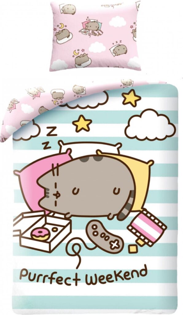 Pusheen dekbedovertrek Purfect weekend  140 x 200 cm Katoen