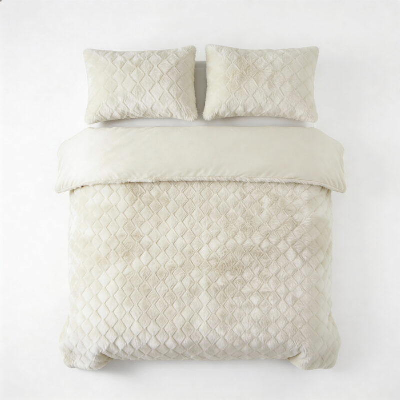 Sleeptime Faux Fur Syon Crème 200 x 200/220 cm