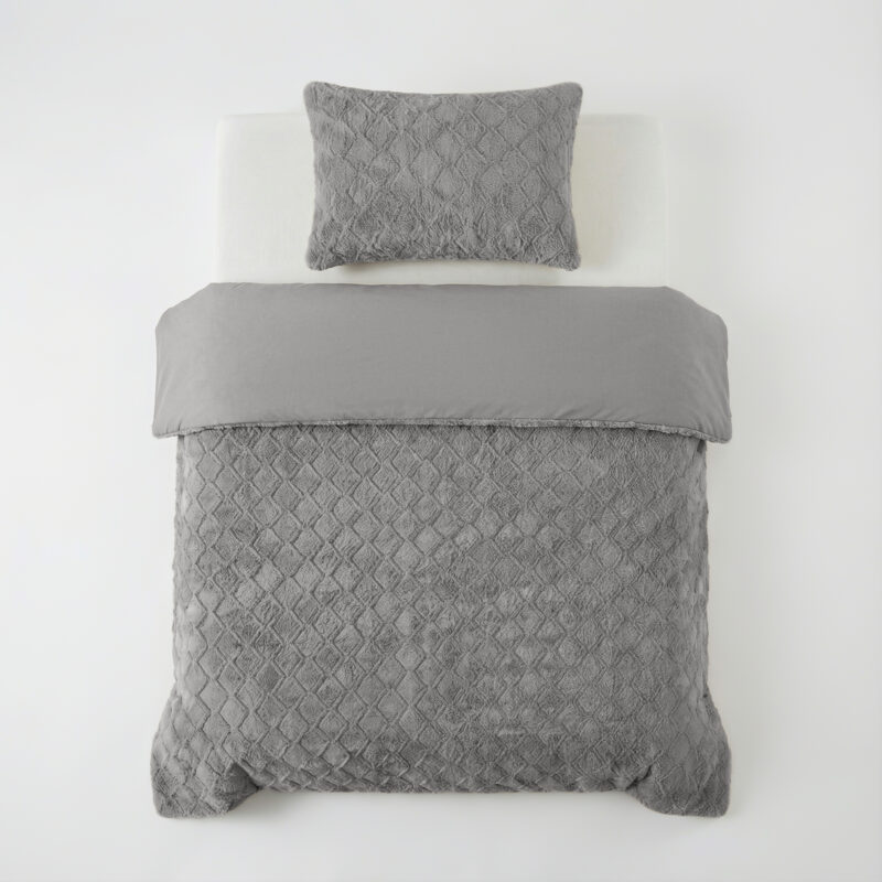 Sleeptime Faux Fur Syon Grijs 140 x 200/220 cm