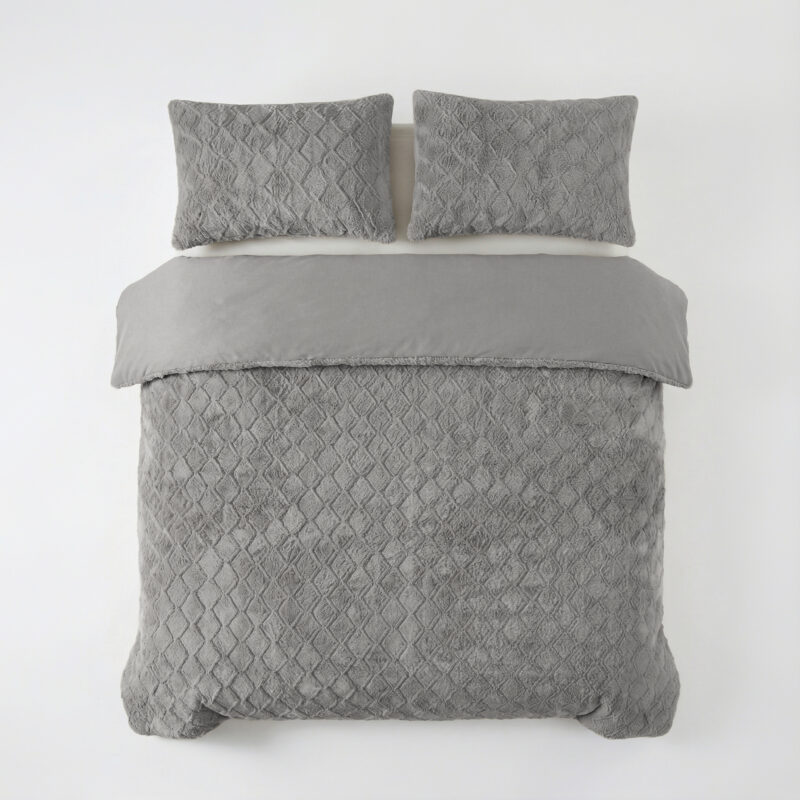 Sleeptime Faux Fur Syon Grijs 200 x 200/220 cm