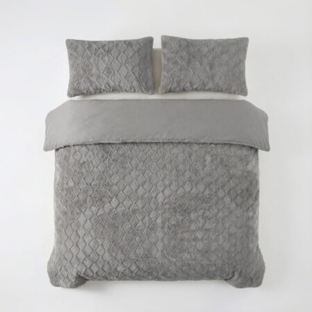 Sleeptime Faux Fur Syon Grijs 240 x 200/220 cm