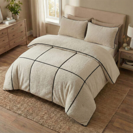 Sleeptime Teddy Trim Beige 140 x 200/220 cm