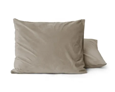 Sleeptime Velvet 2 in 1 kussenslopen Taupe 60 x 70 cm
