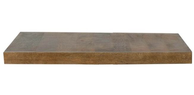 LABEL51 Eetkamertafel Tafelblad Straight Edge - Nature - Mangohout - 120 cm Straight