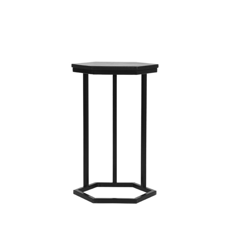 D-MAXX Bijzettafel Slide - Zwart - Mangohout