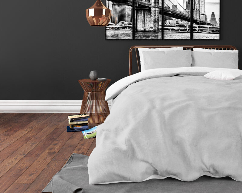 Sleeptime Twin Face Wit/Grijs 140 x 200/220 cm