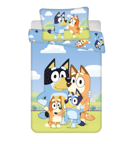 Bluey Peuter dekbedovertrek  Family - 100 x 135 cm - Katoen