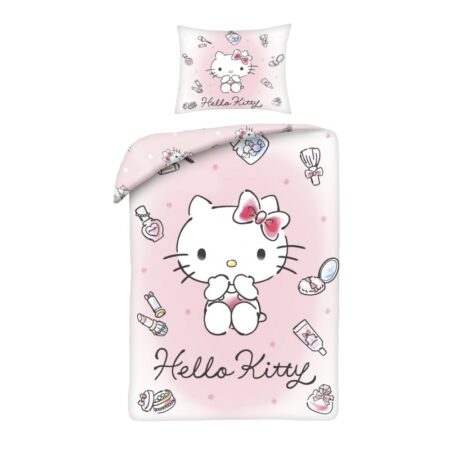 Hello Kitty Dekbedovertrek 140x200 cm - 70x90 cm  -Polyester