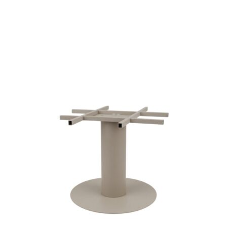 LABEL51 Eetkamertafel Extra Stable - Taupe - Metaal - 75x75x72 cm