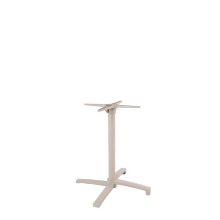 LABEL51 Eetkamertafel Tafelpoot Vouwbaar - Taupe - Metaal - 4-Poot