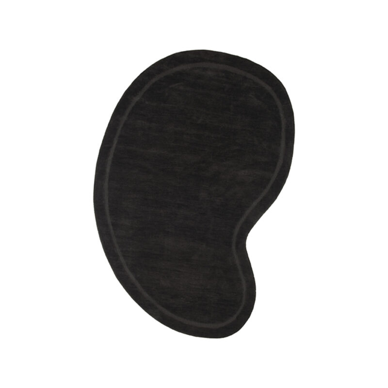 LABEL51 Vloerkleden Mody - Antraciet - Polyester - 160x230 cm - Organisch