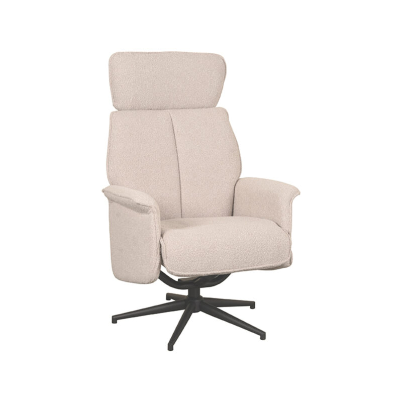 LABEL51 Fauteuil Verdal - Naturel - Boucle - Excl. Hocker