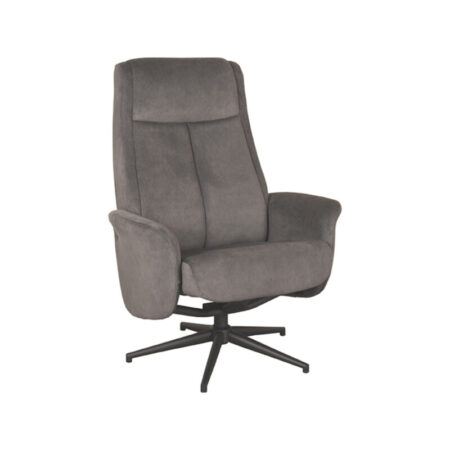 LABEL51 Fauteuil Bergen - Antraciet - Cosmo - Excl. Hocker