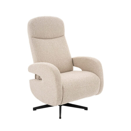 LABEL51 Fauteuil Esjberg - Naturel - Royal Boucle - Manueel Verstelbaar