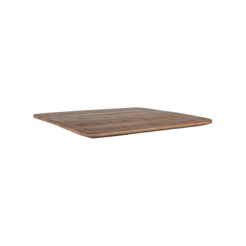 LABEL51 Eetkamertafel Tafelblad Sloppy Edge - Nature Smooth - Mangohout - 70 cm Sloppy